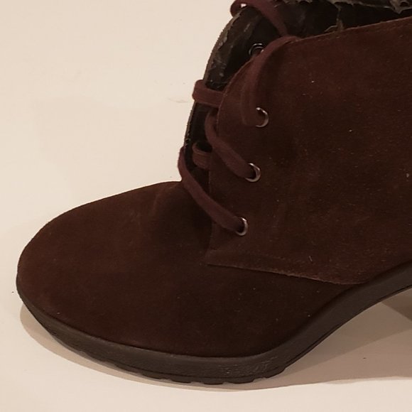 Aerosoles Chocolate Brown High Heel Desert boot - Picture 7 of 16